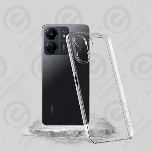 قاب ژله ای شفاف محافظ لنزدار Xiaomi Redmi 13C