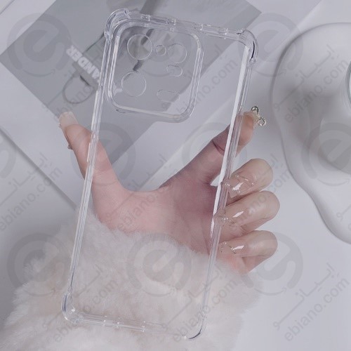 قاب ژله ای شفاف کپسول دار و محافظ لنزدار Xiaomi 13T Pro