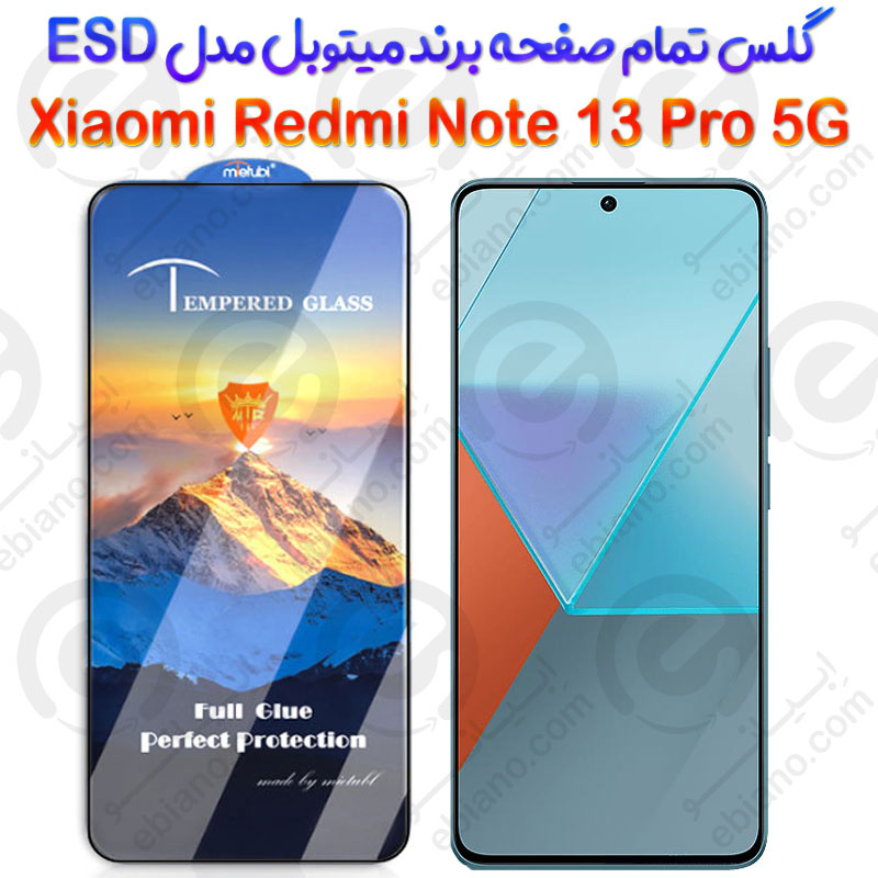 محافظ صفحه شیشه‌ای Xiaomi Redmi Note 13 Pro 5G برند Mietubl مدل ESD