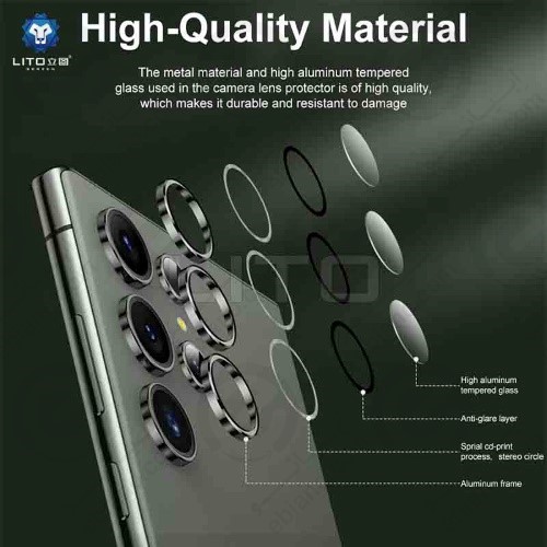 محافظ لنز رینگی فلزی Samsung Galaxy S24 Ultra برند LITO
