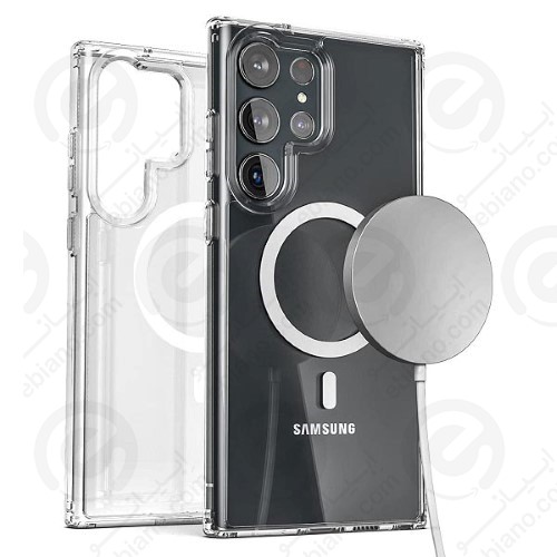 کاور پشت کریستالی مگ سیف دار Samsung Galaxy S24 Ultra