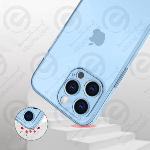 کاور پشت کریستالی دور ژله‌ای محافظ لنزدار iPhone 15 Pro (1)