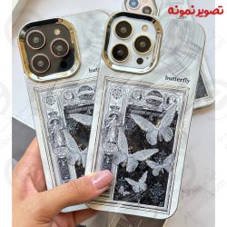 قاب موج دار مدل Black and White Butterfly گوشی iPhone