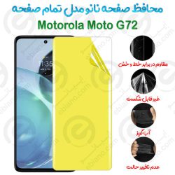 محافظ صفحه نانو Motorola Moto G72 مدل تمام صفحه