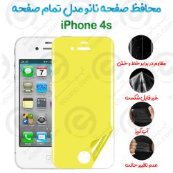 محافظ صفحه نانو iPhone 4s مدل تمام صفحه