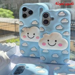 قاب ابر سیلیکونی آبی پاپ سوکتی iPhone